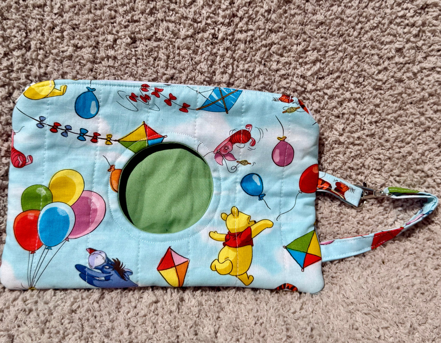 Handmade Huggies Pooh wipe only bag