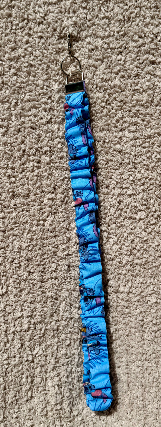 Handmade scrunch stitch lanyard