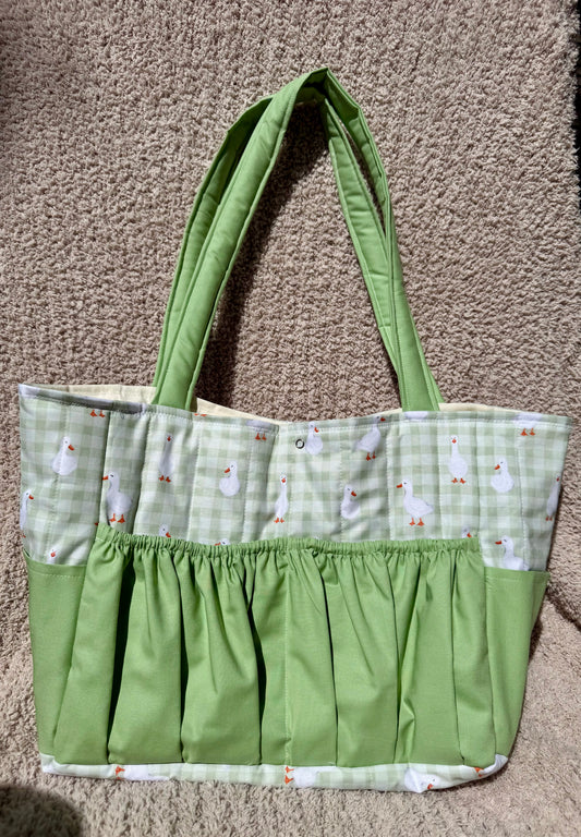 Handmade OG style goose diaper bag