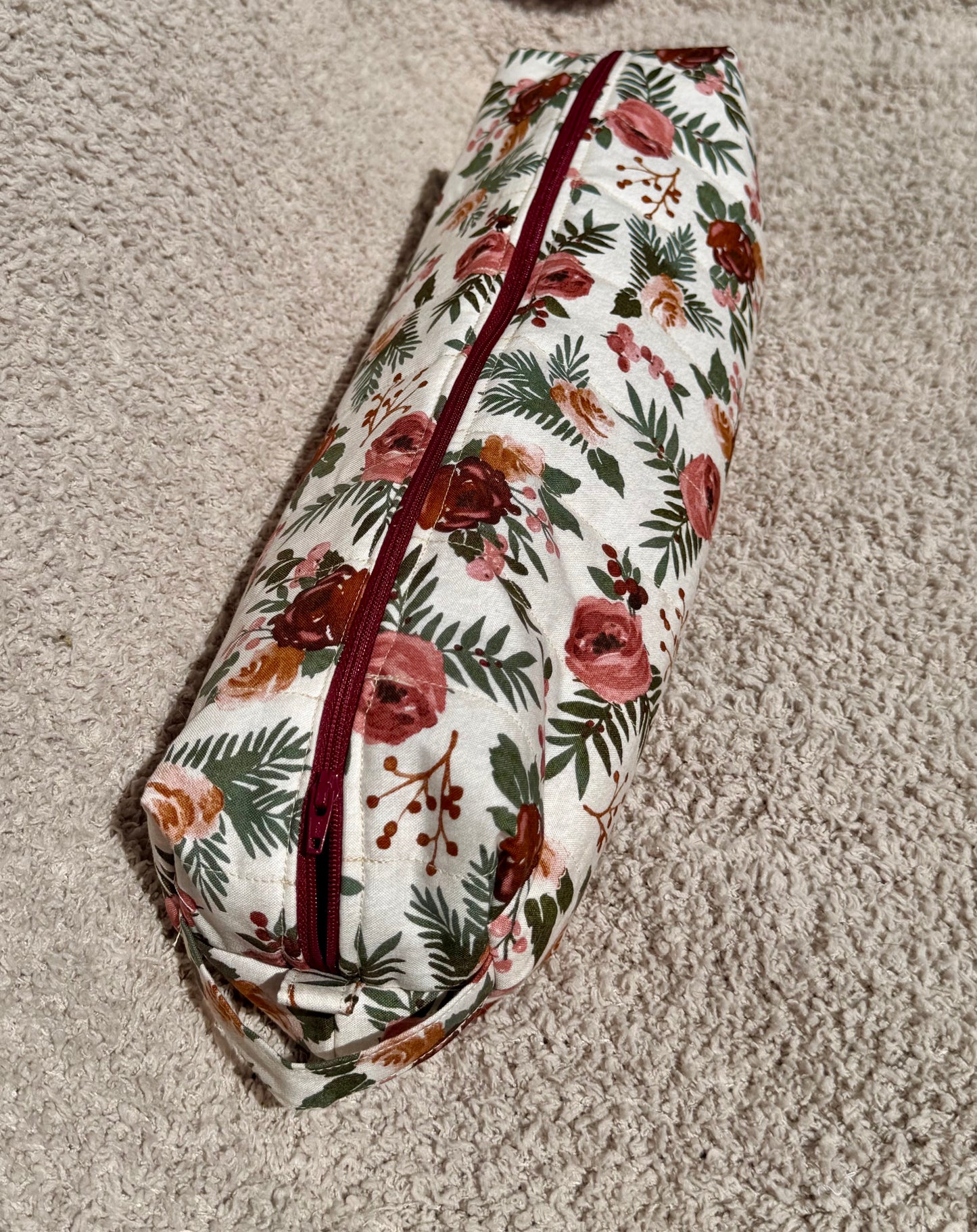 Handmade floral hot tools bag