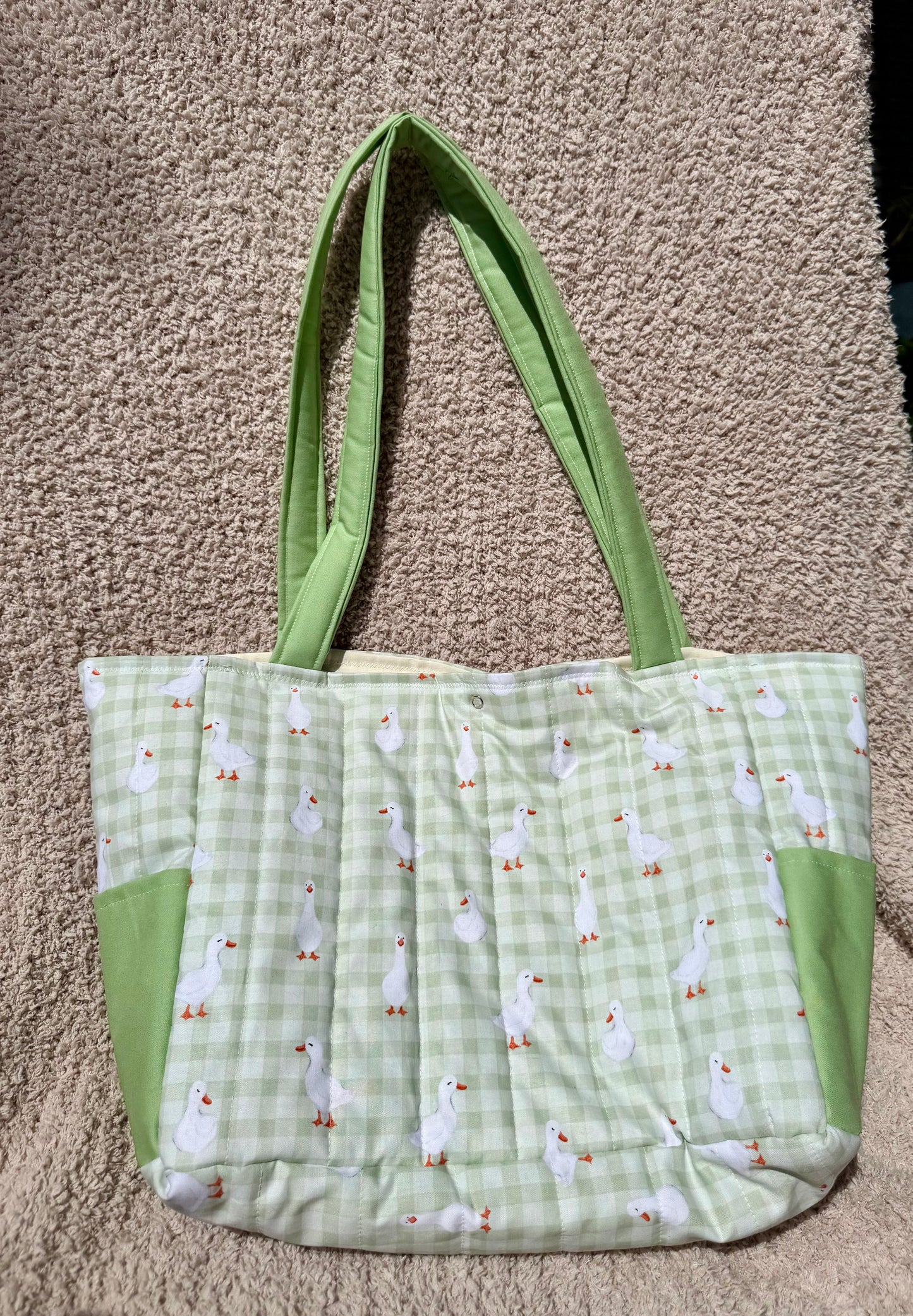Handmade OG style goose diaper bag