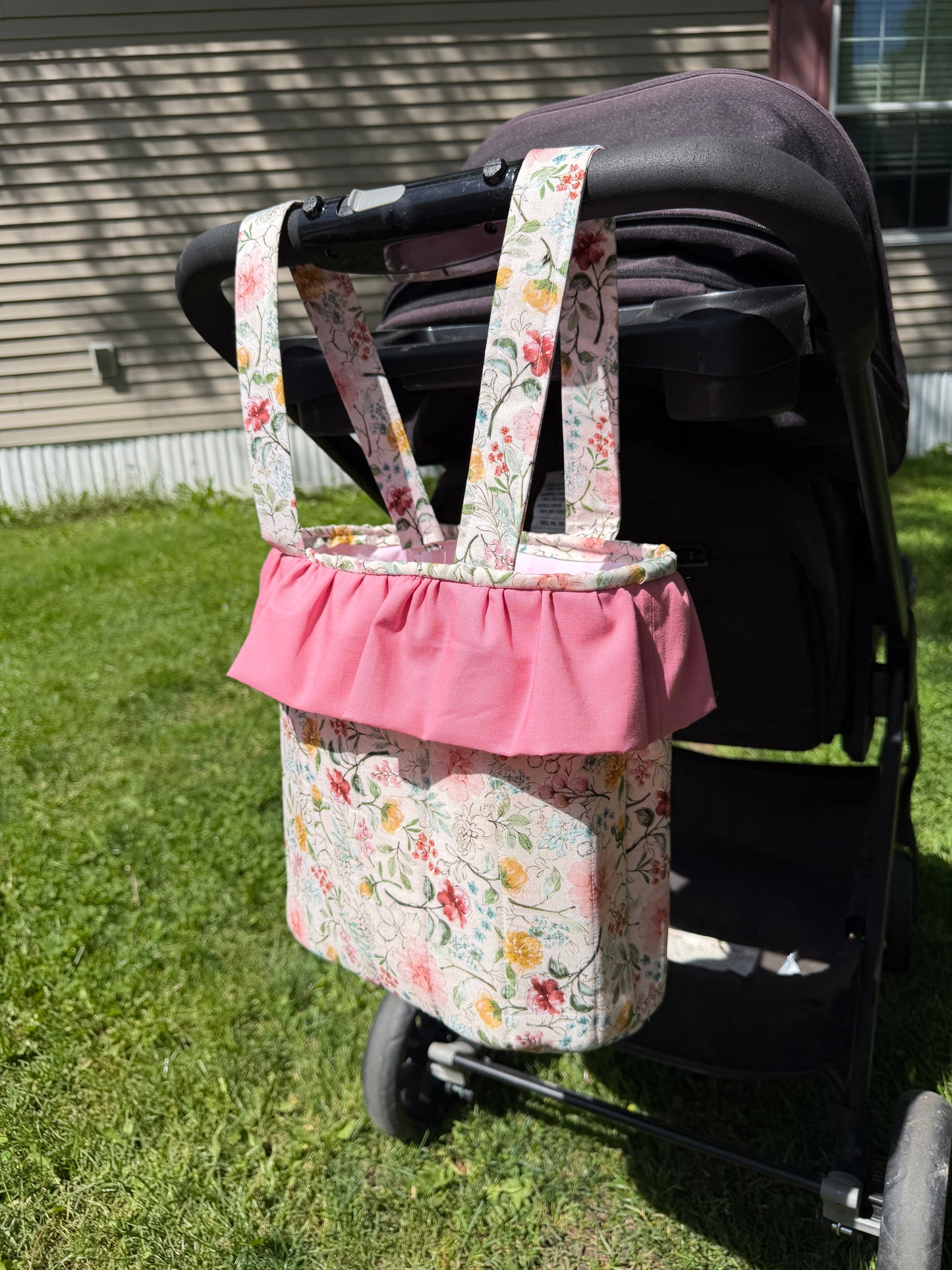 Handmade Stroller bag with ruffles