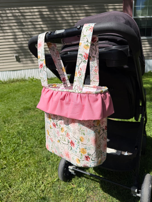 Handmade Stroller bag with ruffles