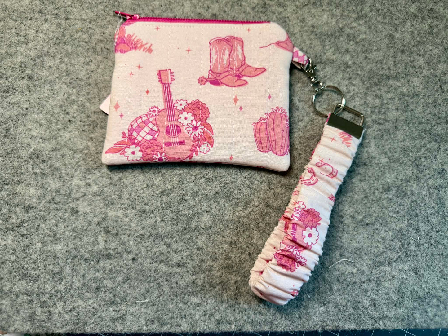 Handmade Keychain wallet wristlet