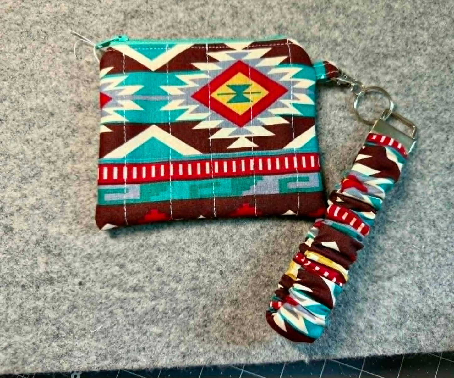 Handmade Keychain wallet wristlet