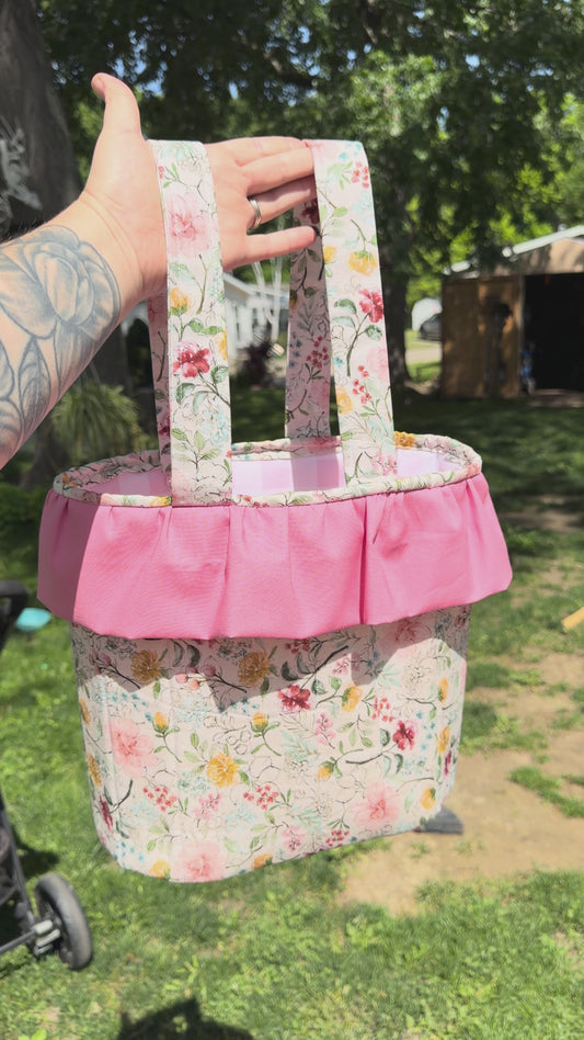 Handmade Stroller bag with ruffles